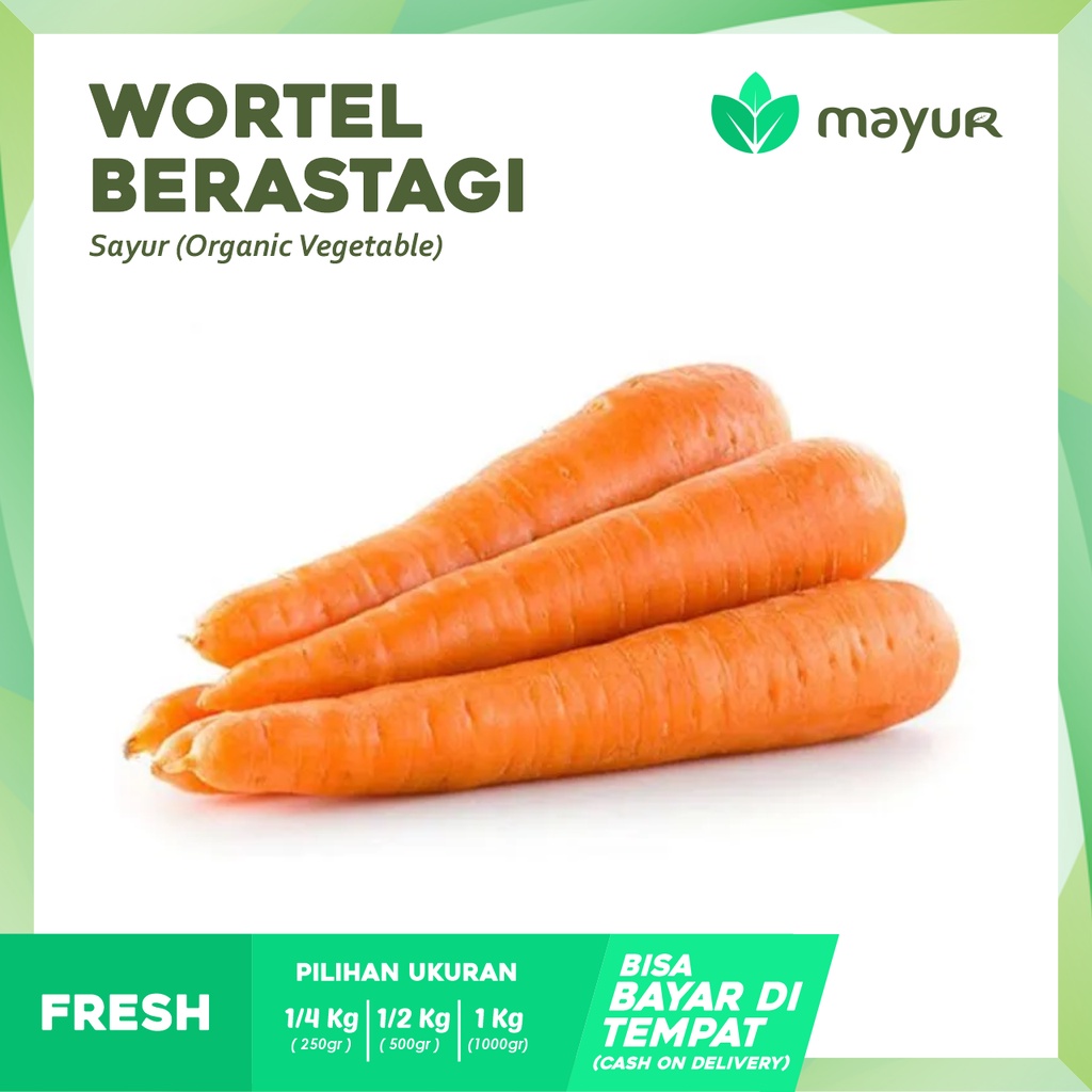 

Wortel Berastagi ( 250gr | 1/2kg | 1kg )