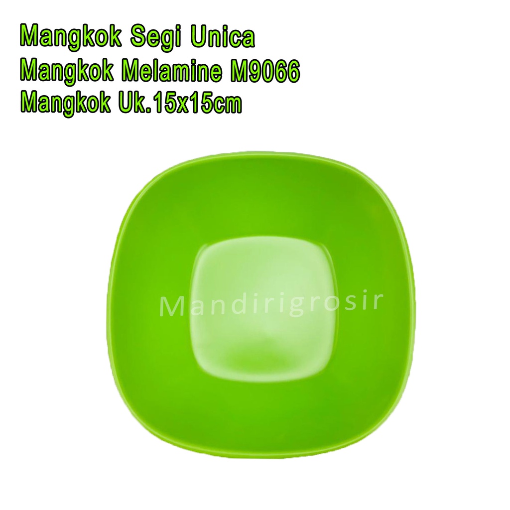 Mangkok Segi Unica *Mangkok Melamine * Mangkok M9066 * Uk.15x15cm