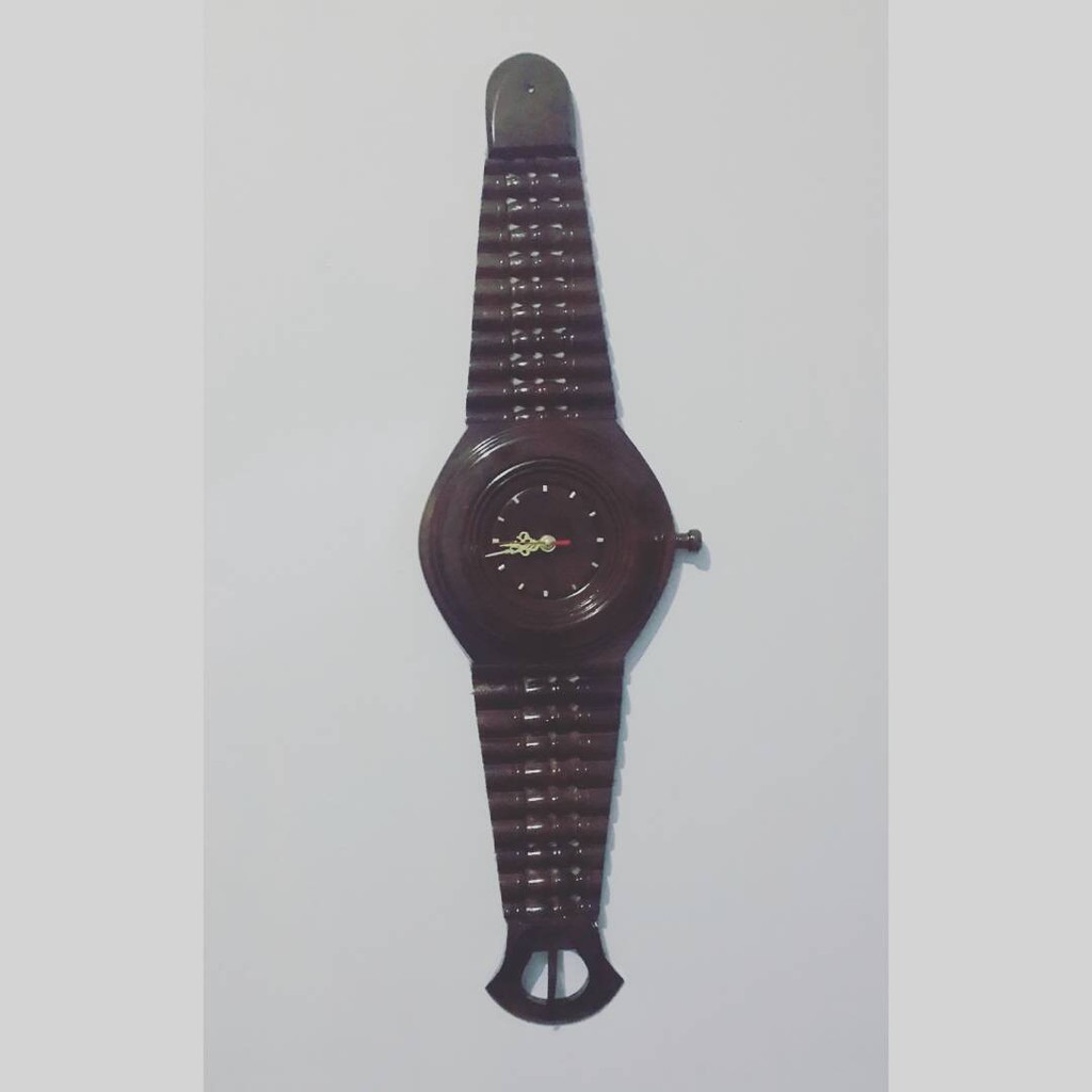  Jam  dinding bentuk jam  tangan  dari kayu  jati  Shopee 