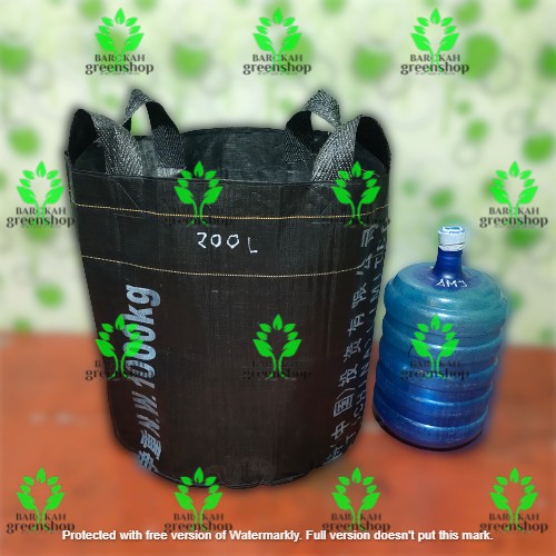 Planter bag 200 liter bulat - pot - media tanam