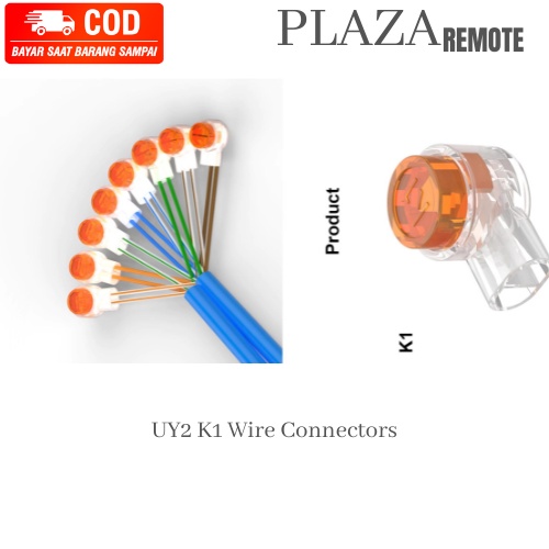 K1 Wire Connectors Waterproof 2 Port untuk sambung kabel telepon dan internet 50PC