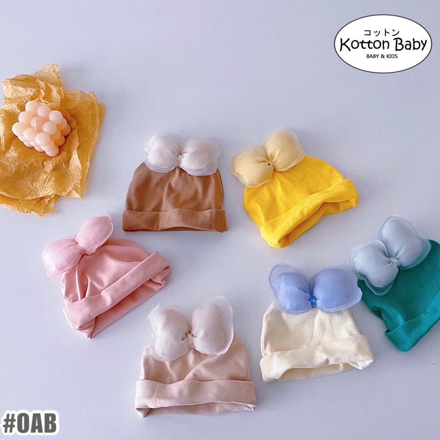 0-2 thn || Topi Bayi Newborn Anak Polos Kupluk Karakter Lucu Emen Anak Impor Catalog OIMG OAB