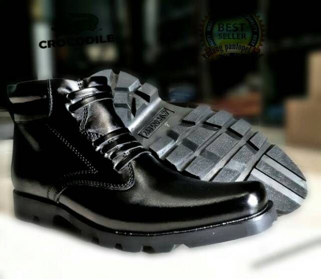Tictac Sepatu PDH Kulit Kilap TNI, POLRI, PNS, Security