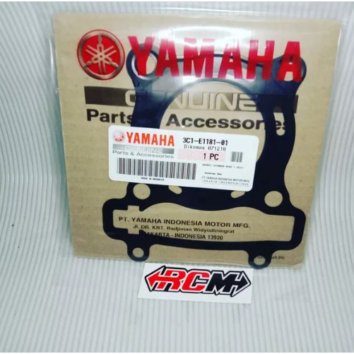 PAKING GASKET PERPAK CYLINDER BLOK BLOCK ATAS HEAD JUPITER MX JUPMX JUPITERMX OLD LAMA OJMX NEW BARU NJMX VIXION LAMA NVL OVI ORI 3C1-E1181-01