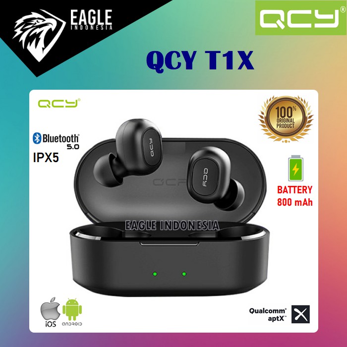 QCY T1X APTX TWS Hi-Fi Headset Earphone Bluetooth 5.0