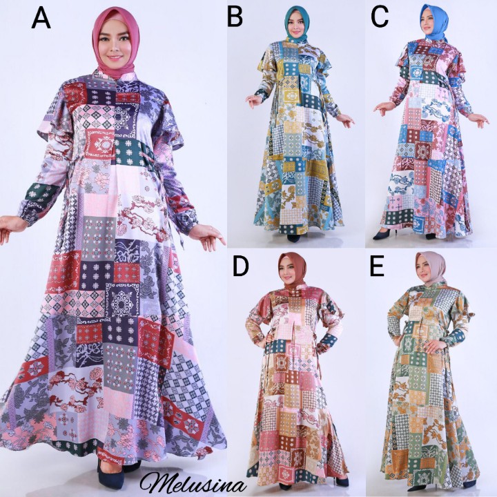 MELUSINA BY BALIMO / GAMIS MOTIF / GAMIS CASUAL / GAMIS MURAH / GAMIS ORI / GAMIS TERBARU