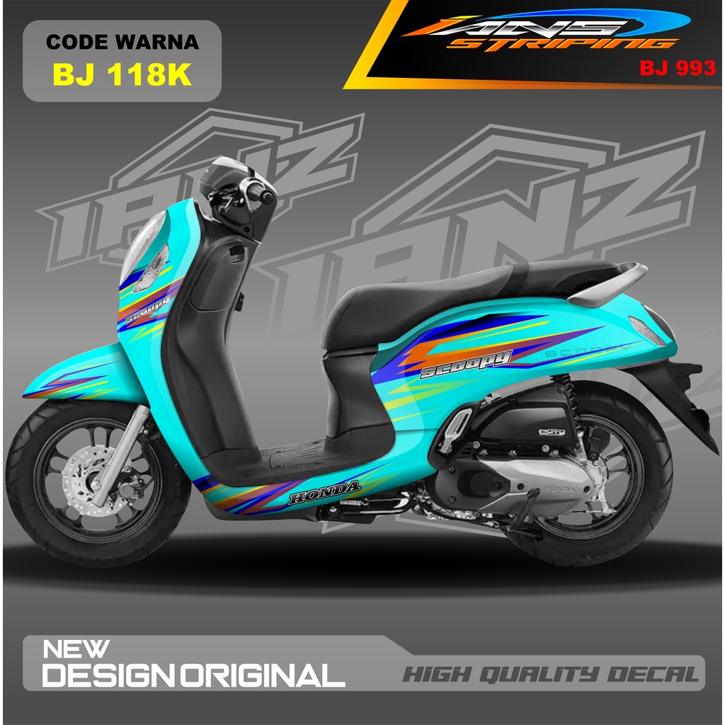 STICKER VARIASI HONDA SCOOPY FULL BODY / STICKER VARIASI SCOOPY MODEL TERBARU / STICKER ALL SCOOPY