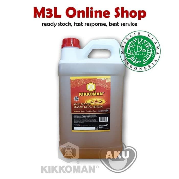 

Spesial Promo - Kikkoman Mirin Halal 5L Cuka Sushi Bumbu Sushi Jepang