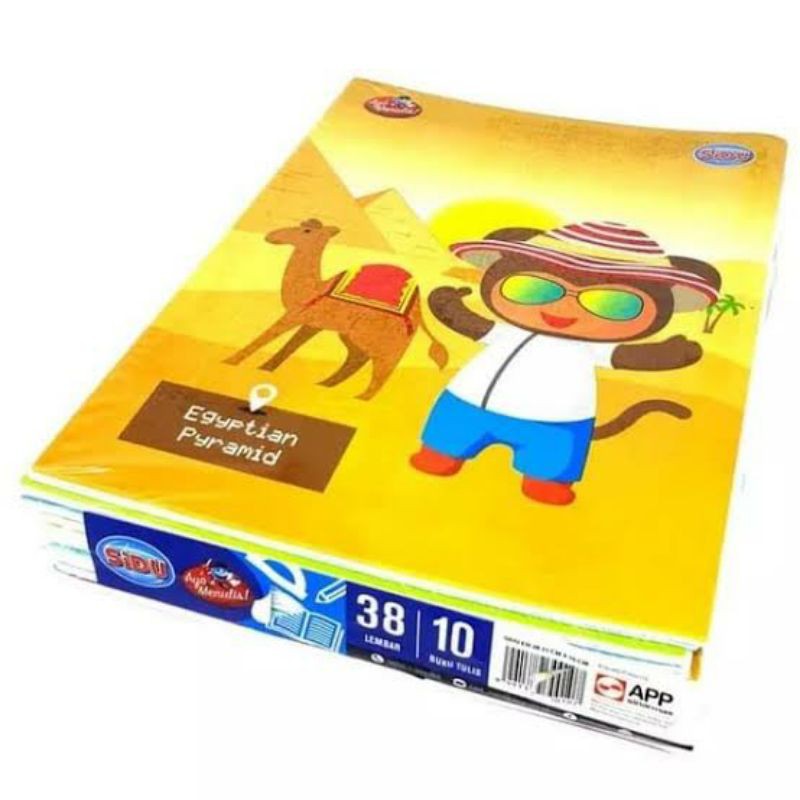 

H7Y Buku Tulis Sidu 38 Lembar Sinar Dunia Isi 10 Buku Ukuran Kwarto