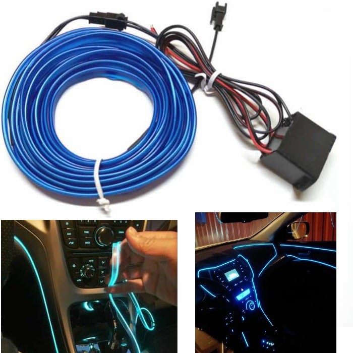 Lampu Interior Dekorasi Neon LED 3 Meter Lampu Mobil New Agya Ayla 2018