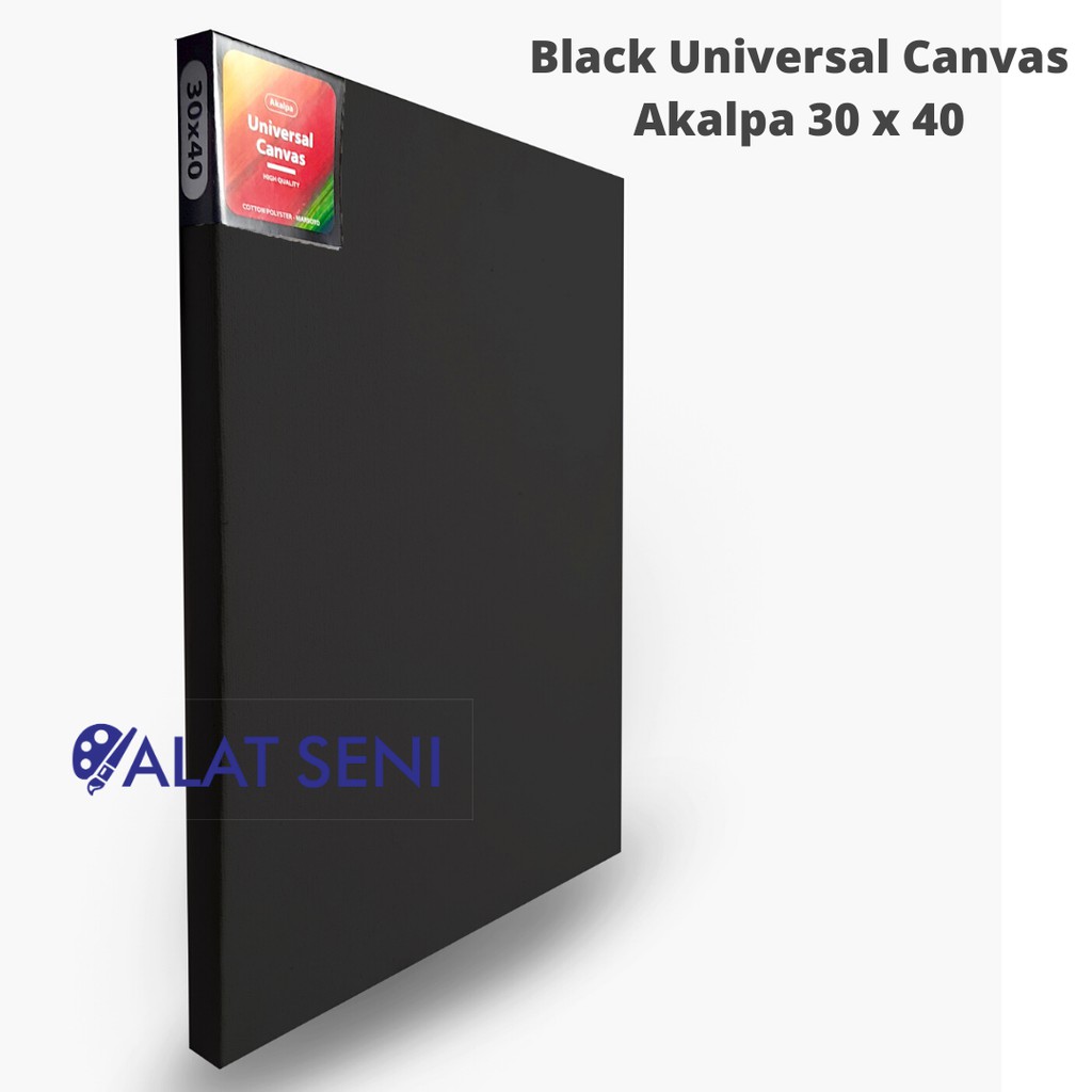 Akalpa kanvas Lukis  Hitam Ukuran 30x40 CM Canvas Black 