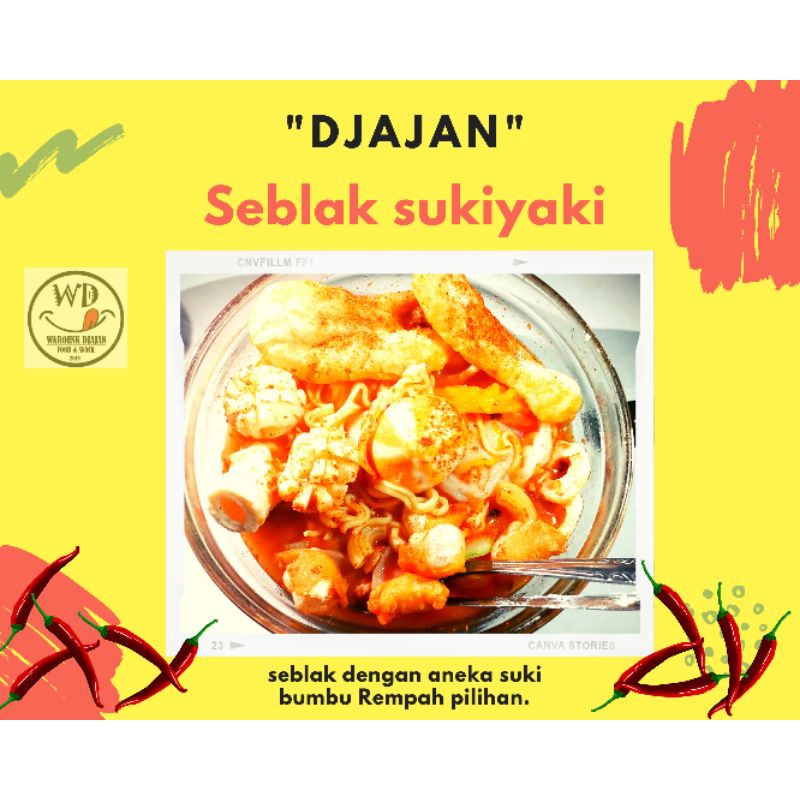 

Seblak Sukiyaki 250 gram kemasan thinwall 650 ml