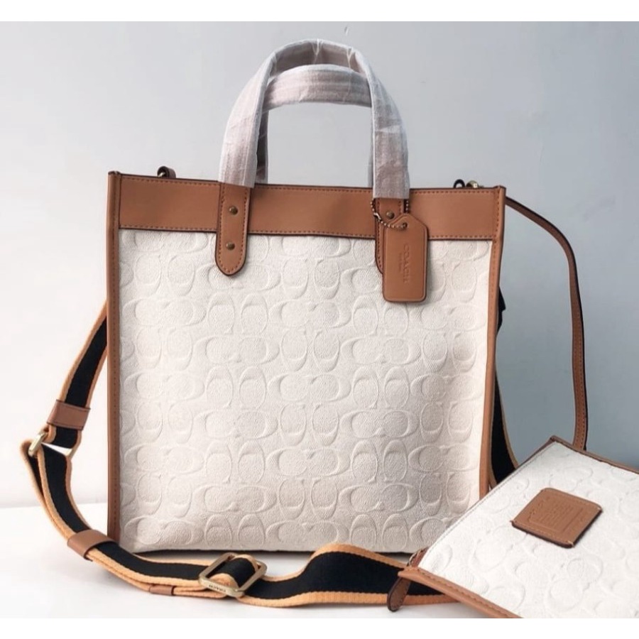 TOTE BAG COACH FIELD TOTE SIGNATURE CANVAS 100% ORIGINAL COACH 89165
