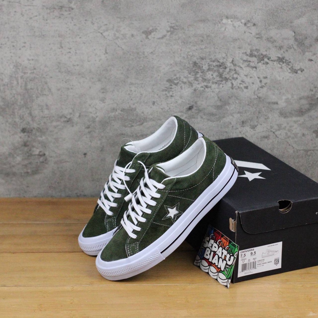 Sepatu CONVERSE One Star Ox Field Surplus Hijau Army