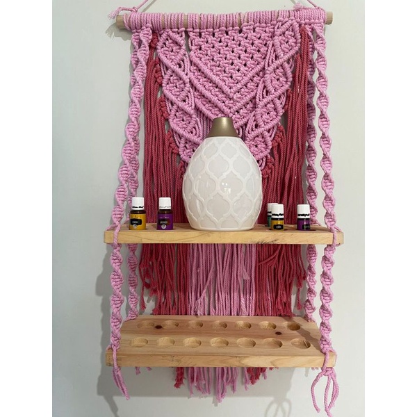 (READY STOK) macrame rak kayu susun/ Macrame Ambalan (AMB 009)