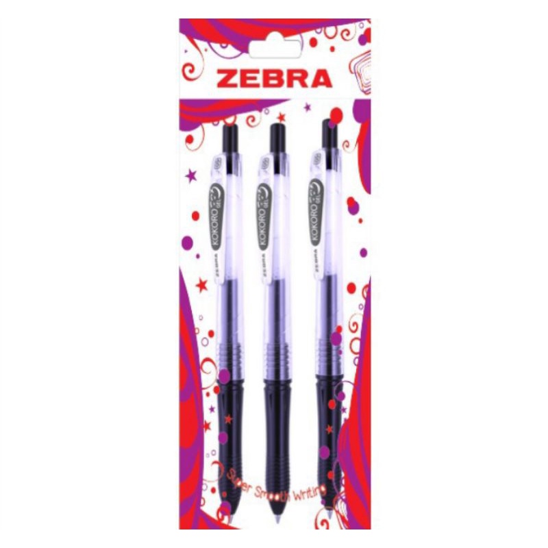 

Kokoro Pulpen Zebra Hitam 0.5