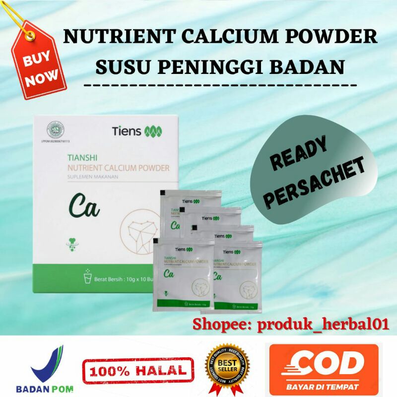 

(TERBUKTI) NUTRIENT CALCIUM POWDER-SUSU PENINGGI BADAN 100%ORIGINAL