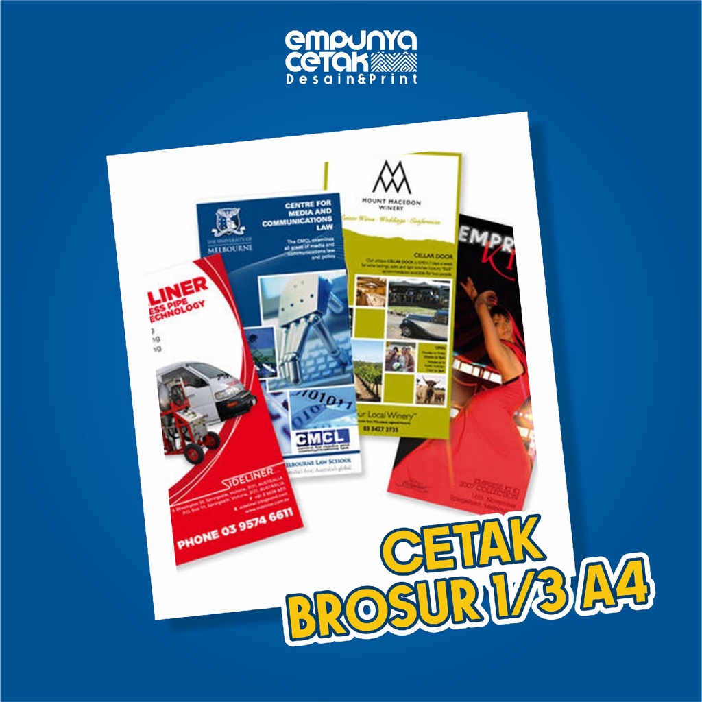 

CETAK BROSUR MURAH 1/3 A4 FULLCOLOR 1 RIM