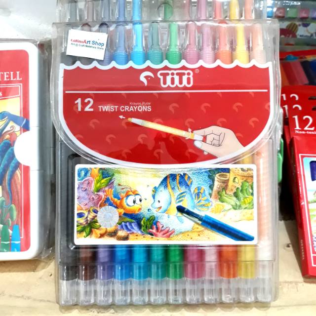 CRAYON PUTAR TITI 12W PANJANG/ TWIST CRAYON 12W