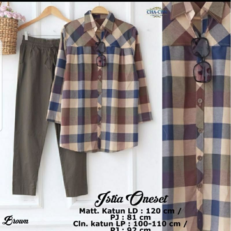 Setelan katun wanita Istia one set by cha cha fashion solo-2