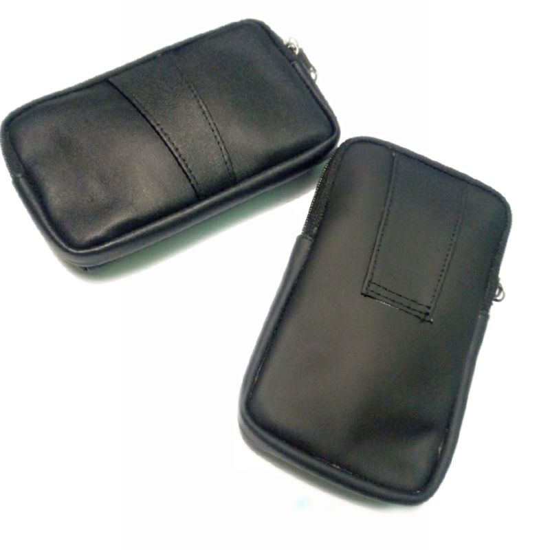 sarung HP kulit Asli double horizontal Harley Davidson