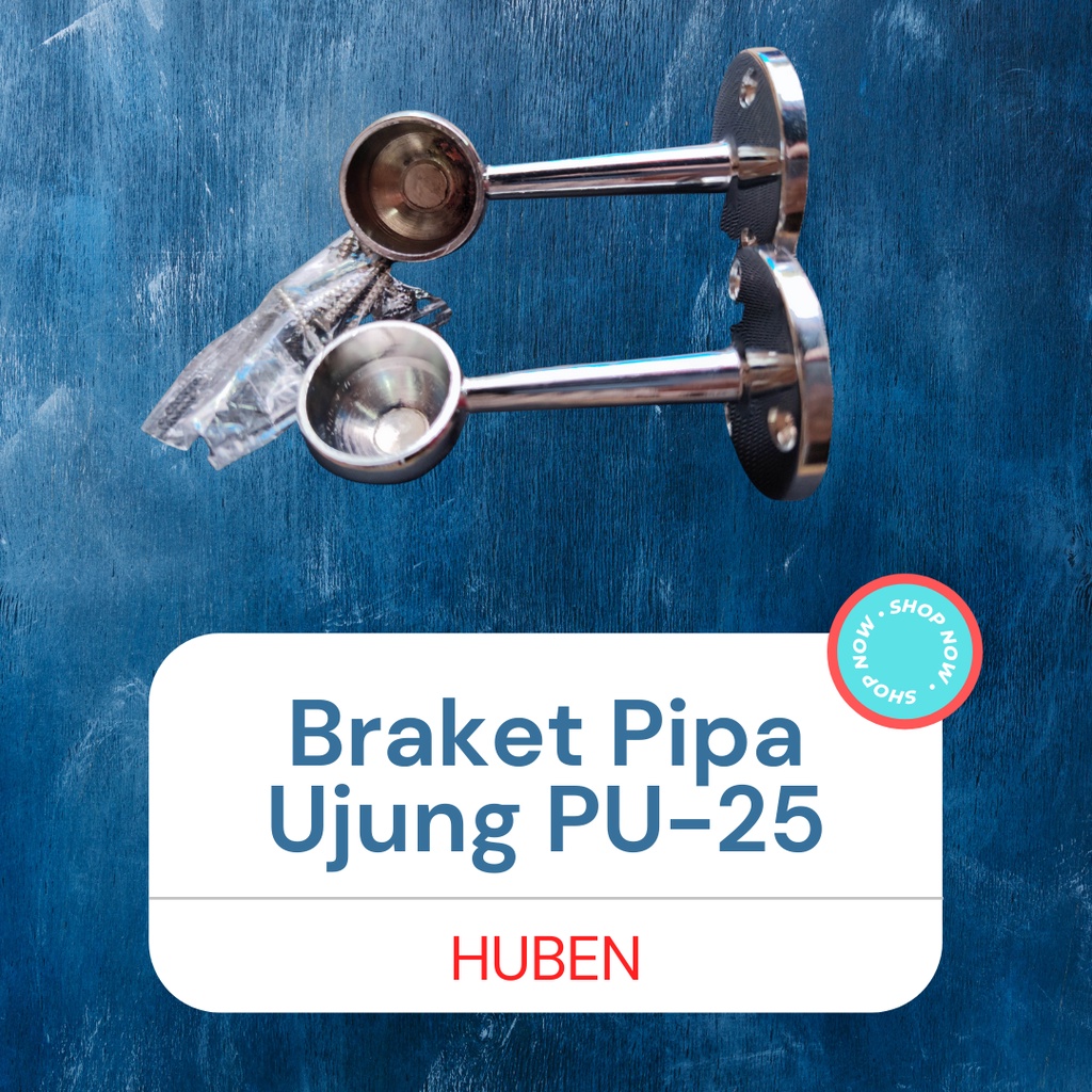 Bracket Pipa Bulat Penyangga Pipa bulat Pu 25 1 inch 3/4 inch Huben