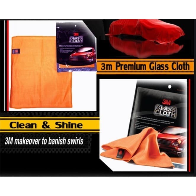 Kain Lap Chamois Handuk Cuci Mobil Motor Meja Kaca Meja 3M Glass Cloth