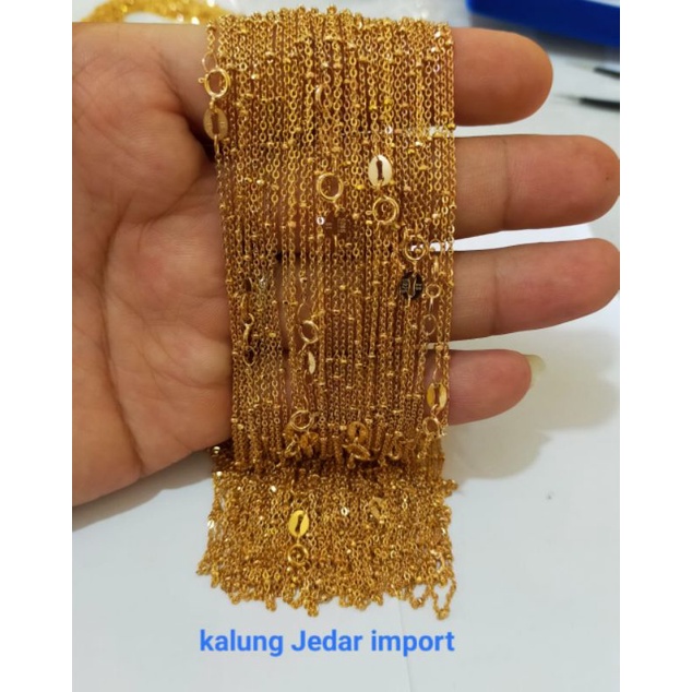 Kalung Jedar Polos Variasi, Perak 925