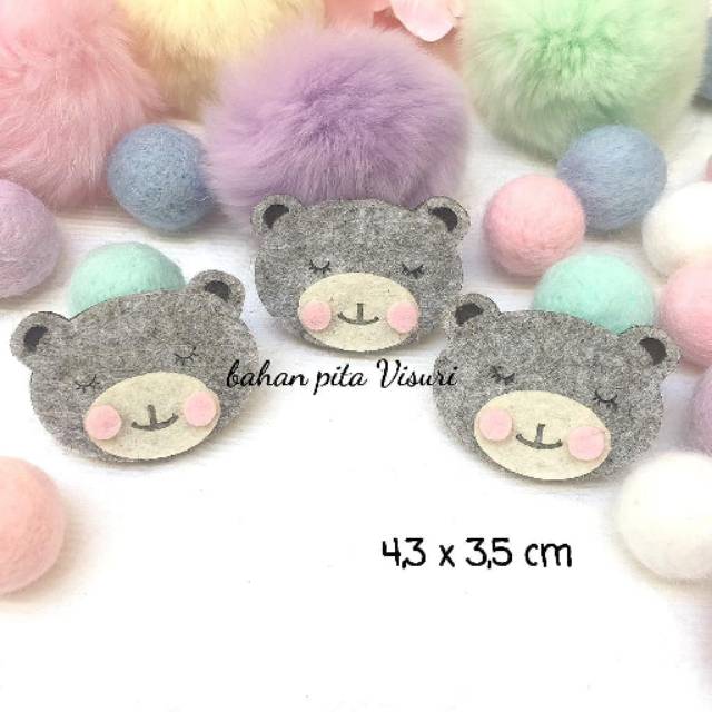 Aplikasi Bear Flanel Grey