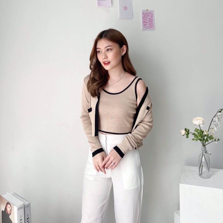 AUREL SET - SET WANITA - SET KOREAN - CARDIGAN KOREAN-6