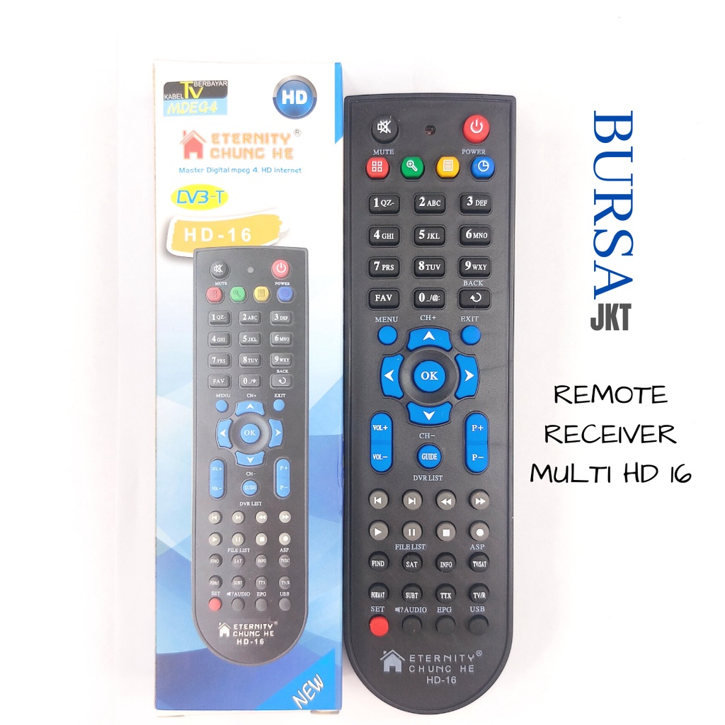 REMOTE REMOT RECEIVER PARABOLA HD-16 MPEG4