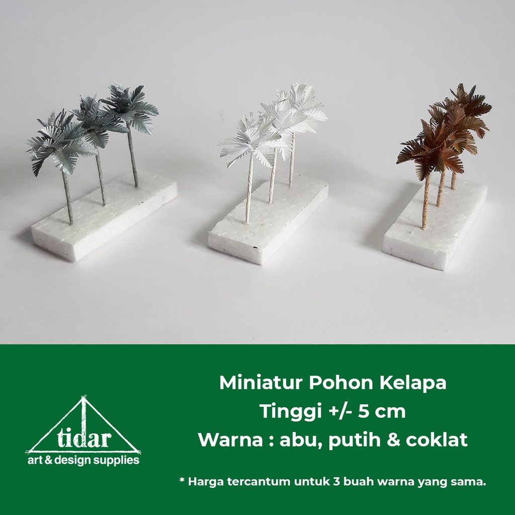 

[MR] MG - Miniatur Maket Pohon Kelapa Tinggi 5 cm / Coconut Tree