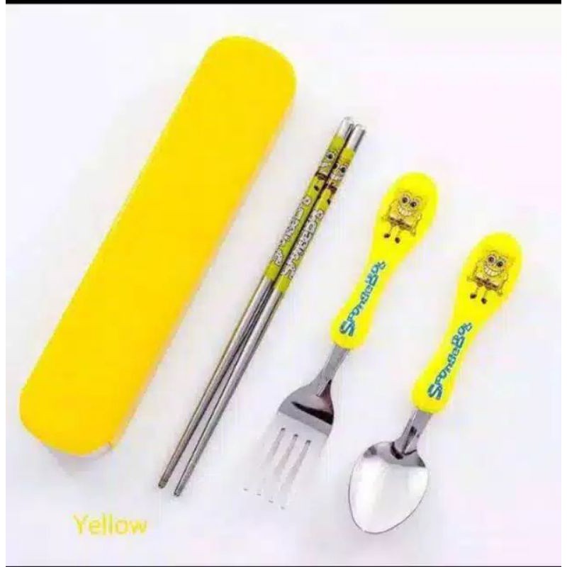 SET SENDOK MAKAN ANAK KARAKTER (sendok,garpu,sumpit)