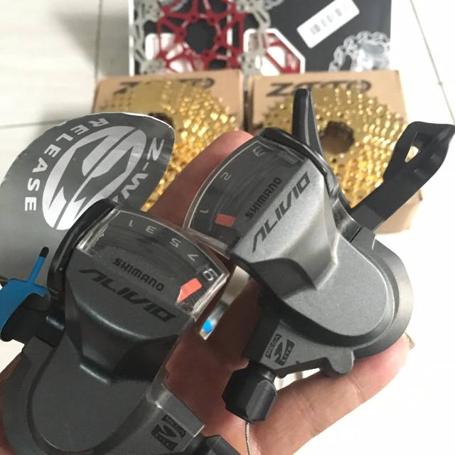 Shifter shimano Alivio 3x9 speed kanan kiri