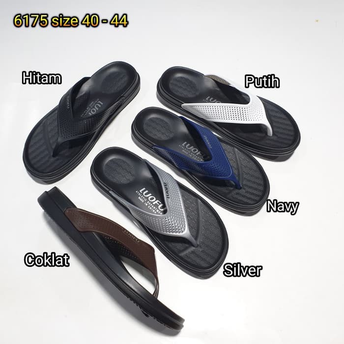 Sandal jepit cowok luofu sendal japit pria karet import