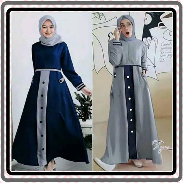  Baju Gamis Murah Dibawah 100 Ribu  Voal Motif