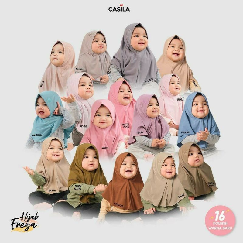hijab freya casila baby - jilbab anak lucu - little baby