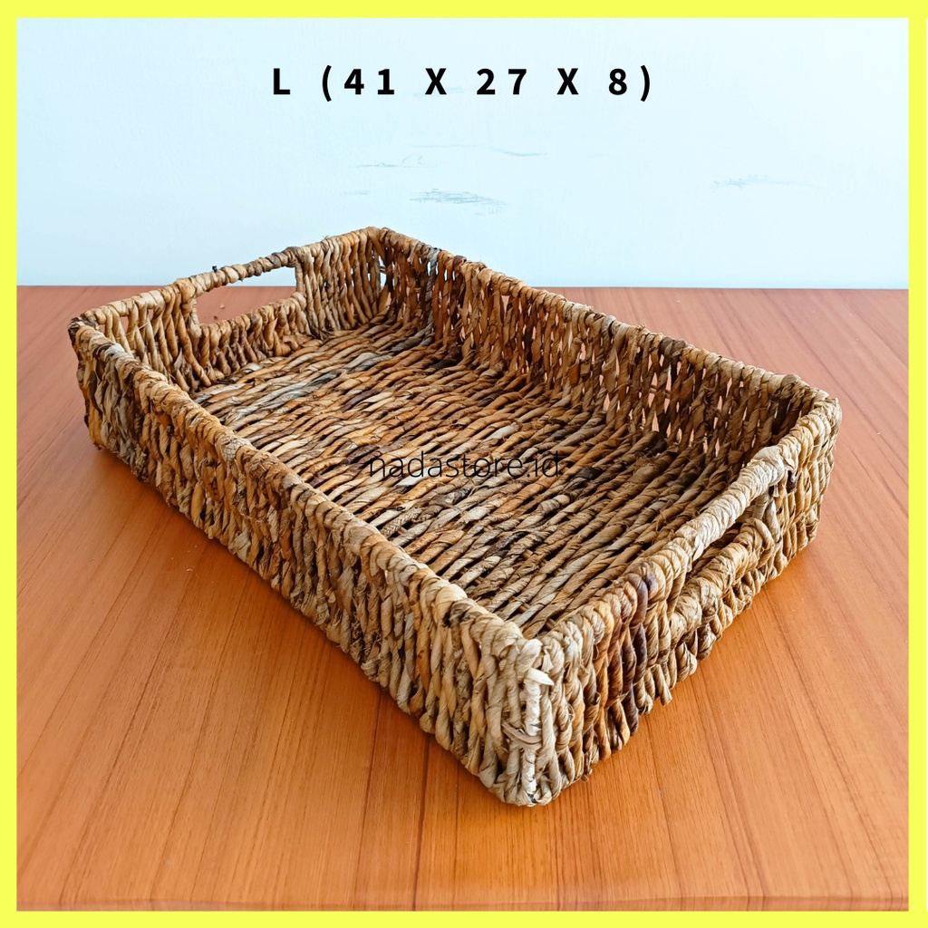 Nadastore Box Serbaguna / Keranjang Anyaman Kulit Batang Pisang multi size