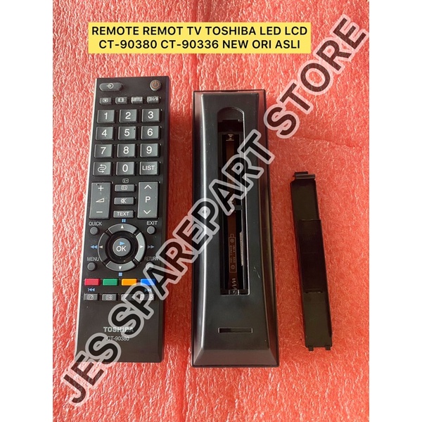 REMOTE REMOT TV TOSHIBA LED LCD  CT-90380 CT-90336 ORI ASLI
