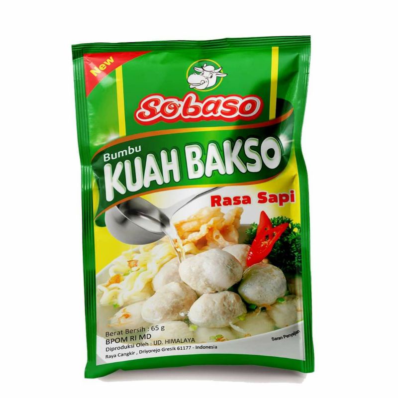 Sobaso Bumbu Kuah Bakso 65gr (1 Pack)