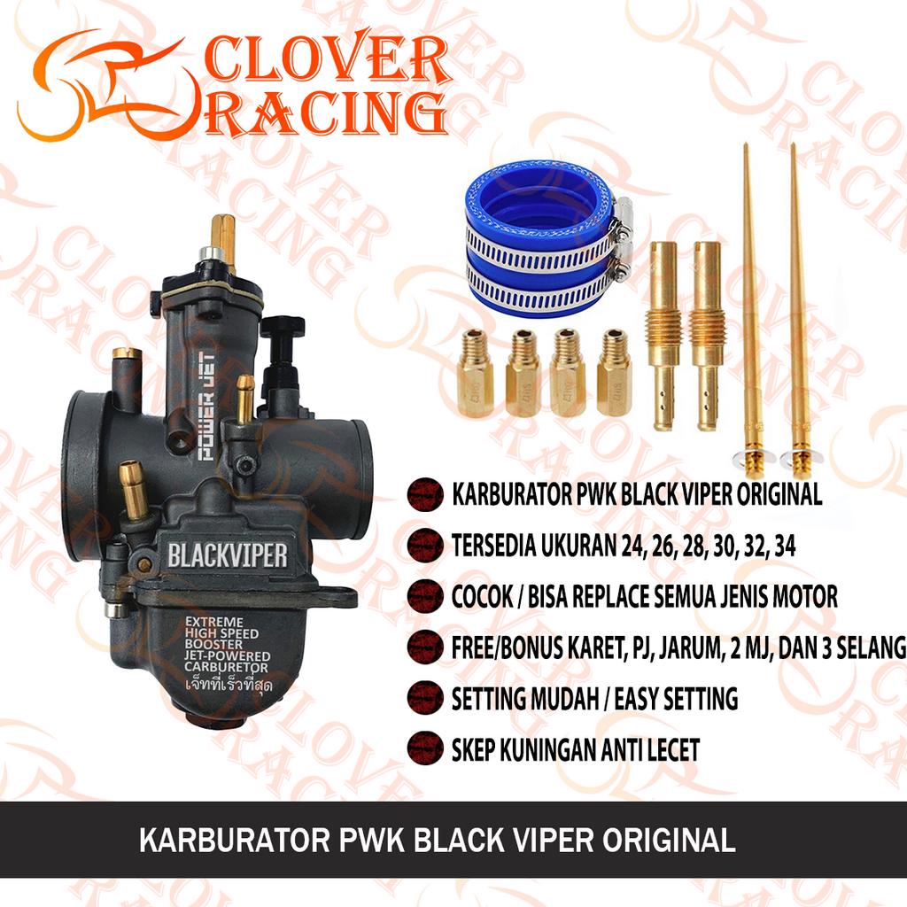 [ BISA COD ] KARBURATOR BLACKVIPER BLACKRAVEN PWK 24 26 28 30 32 34 ORIGINAL CARBURETOR KARBU PWK24 