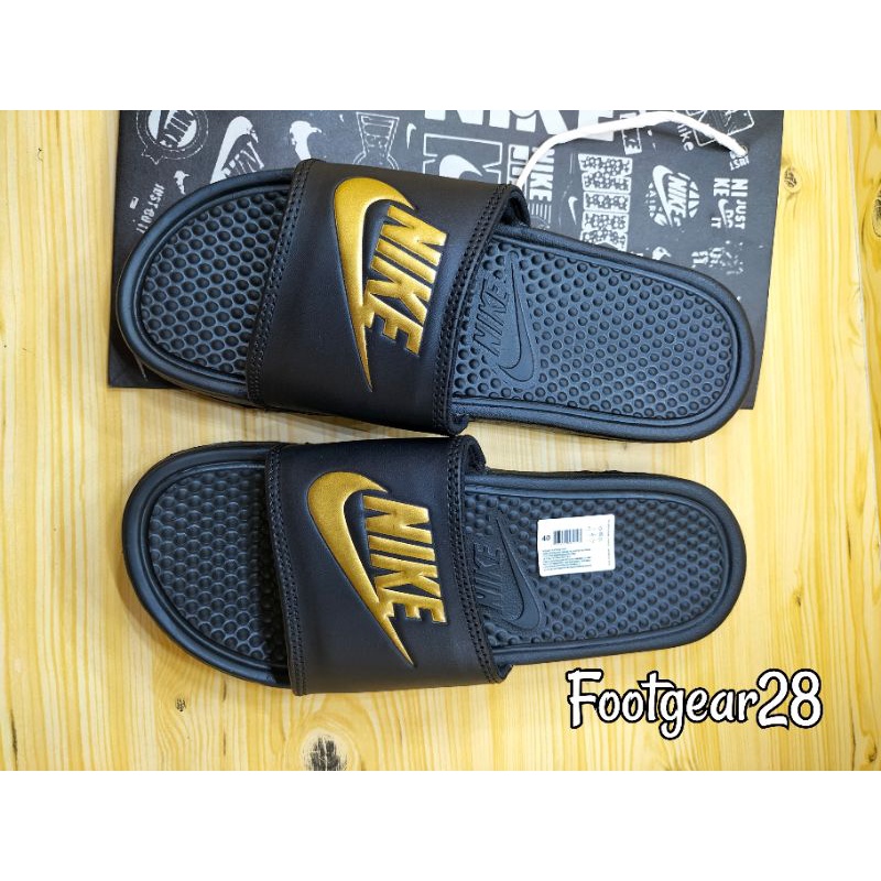 SANDAL NIKE SLIDE BENASSI GOLD PRIA/WANITA/SANDAL SELOP NIKE ORI BNIB