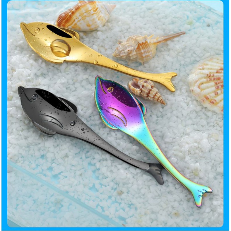 SENDOK MOTIF IKAN / SENDOK ANAK / SENDOK LUCU / SENDOK UNIK / SENDOK KOPI / SENDOK TEH