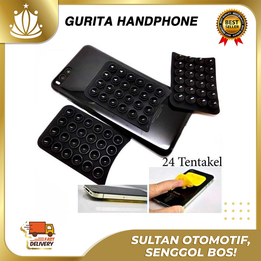 TEMPELAN GOJEK / PEREKAT HANDPHONE HP / HOLDER CUMI / GURITA HP / TENTAKEL