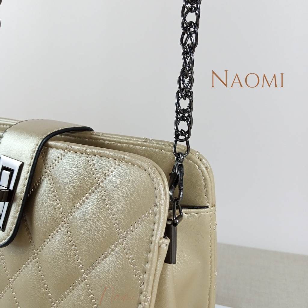 NAOMI - Jenifer Sling Bag Import Premium Rantai Tebal - Tas Slempang Kulit Sintetis Wanita - Tas Hangout Terbaru Latest product Dewasa Rantai - Sling Bag Wisuda- Tas Wanita - Jenipher Bag - Tas Naomi - Naomi Bag