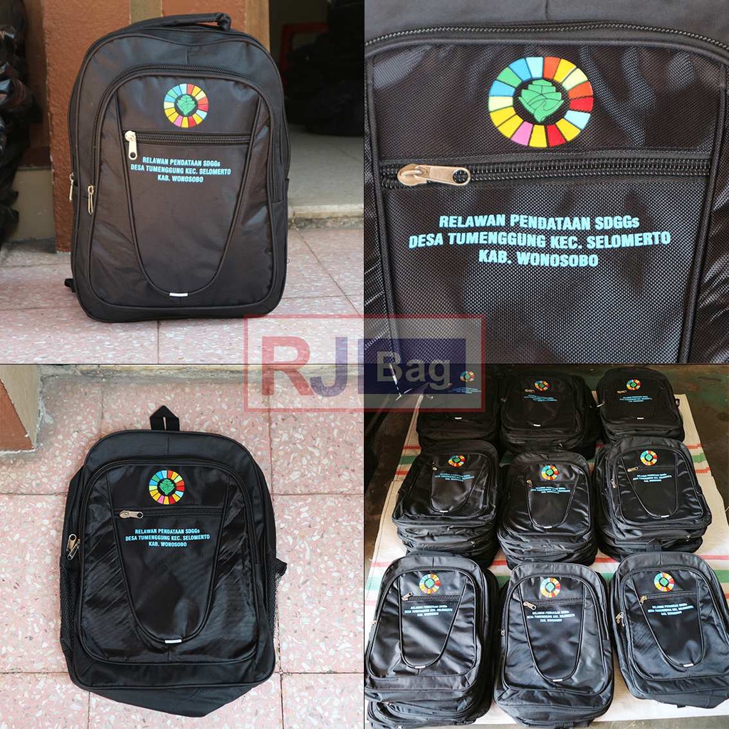 Ransel Custom Tas Gendong Grosir Remaja Polo List Silver Grosir Tas Murah Tas Ransel Backpack Tebal Polo Kerja Dinas