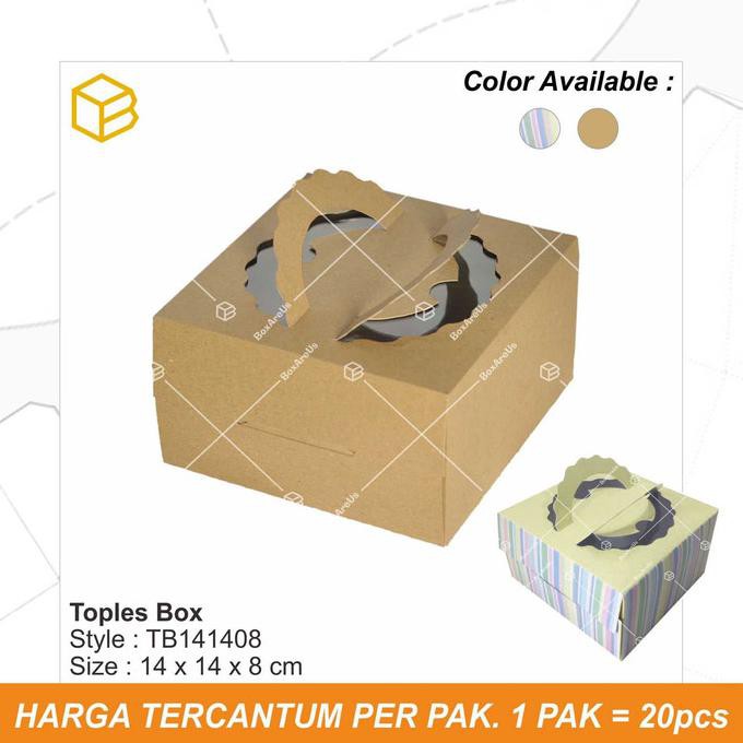 

Ready Oke] Tb141408 | Box, Kemasan, Packing, Cake Box, Toples Box, Souvenir Box - Brown