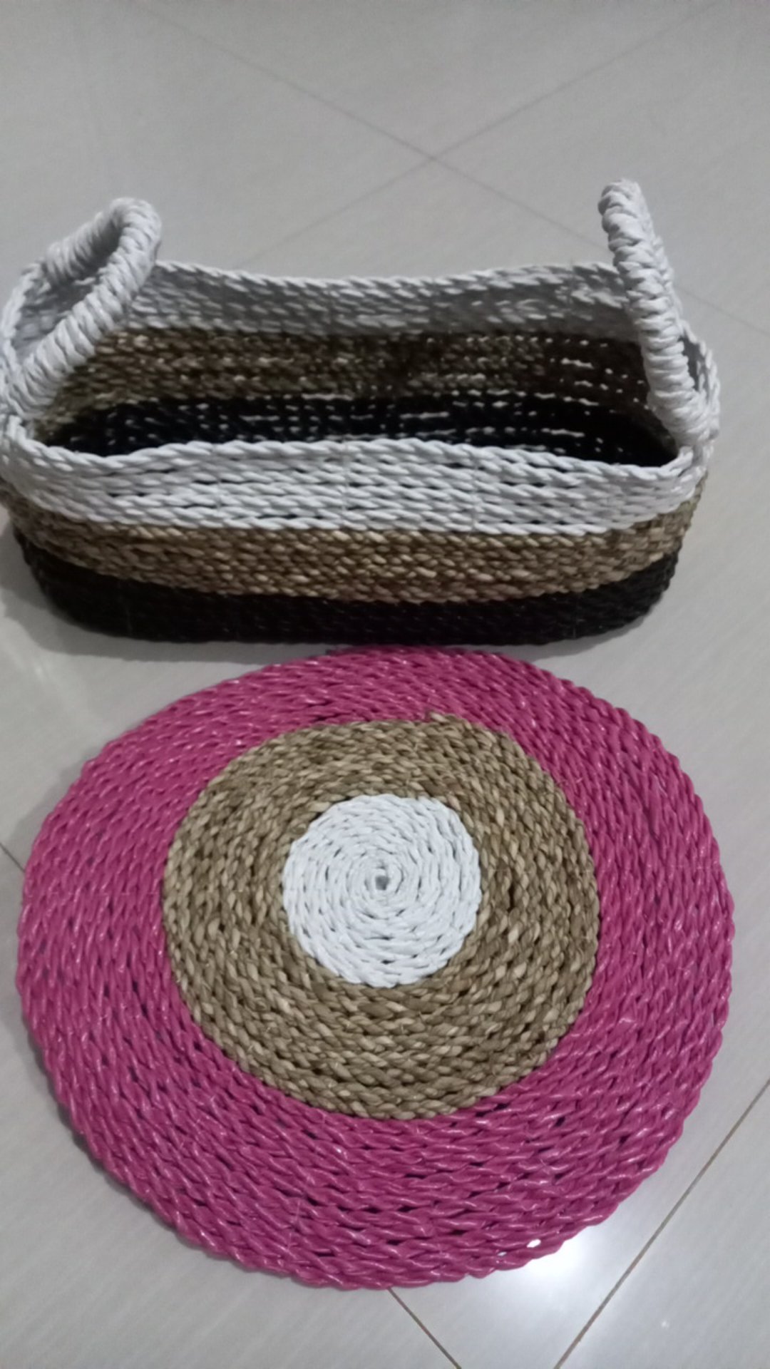 Keranjang Oval Seagrass / Cover Topless/tempat Aqua (1 Pcs)