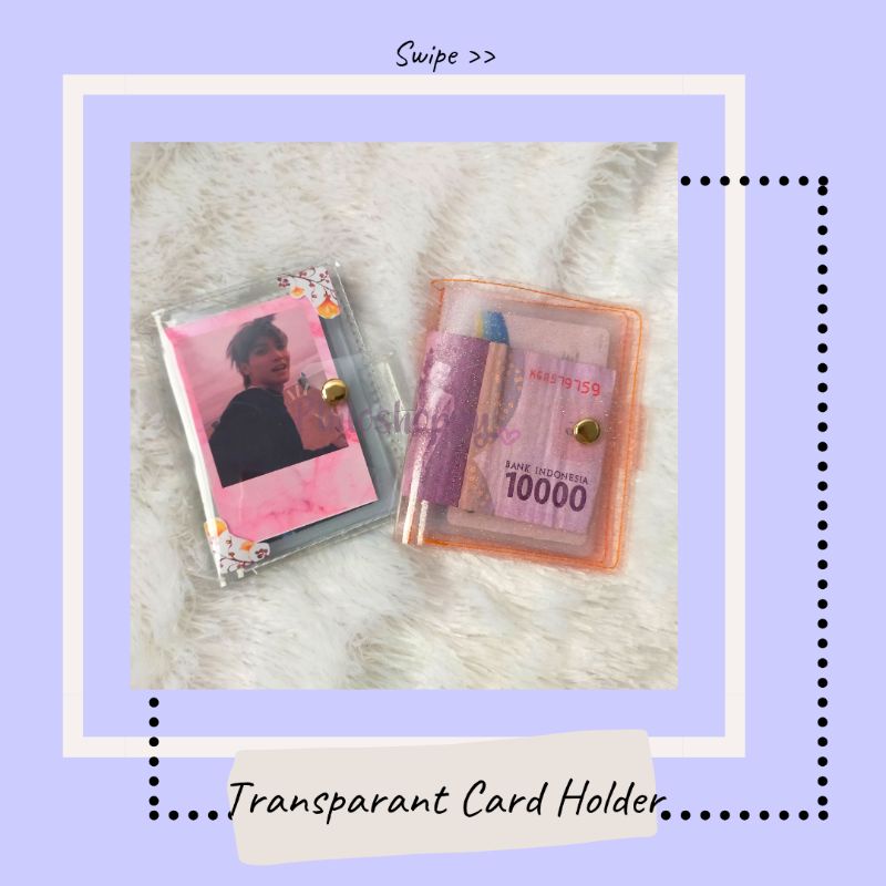 Binder Photocard 1P/Dompet PVC/Transparan Card Holder [MOHON UNTUK MEMBACA DESKRIPSI PRODUK SAMPAI HABIS]