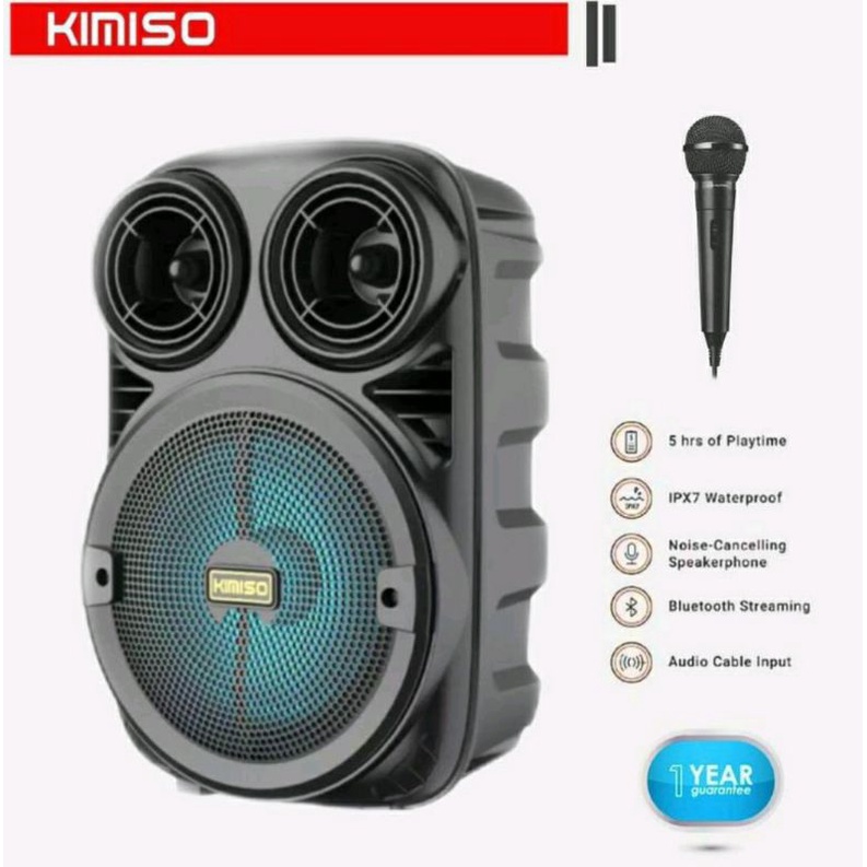 Speaker Bluetooth 3381/338 6,5Inci Bonus Mic / salon aktif portable radio fm / speaker BT
